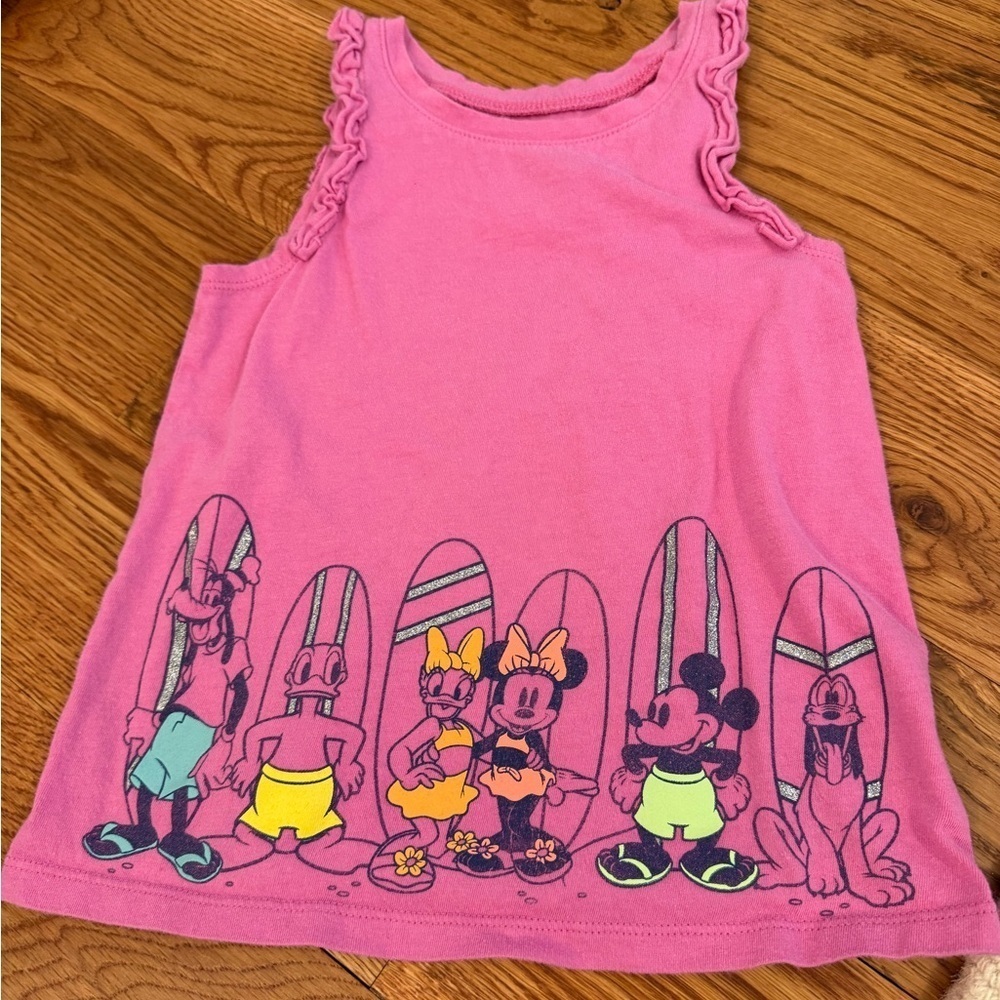 Disney Baby Gap Mickey & Friends 5 years Toddler Sleeveless Graphic Tank